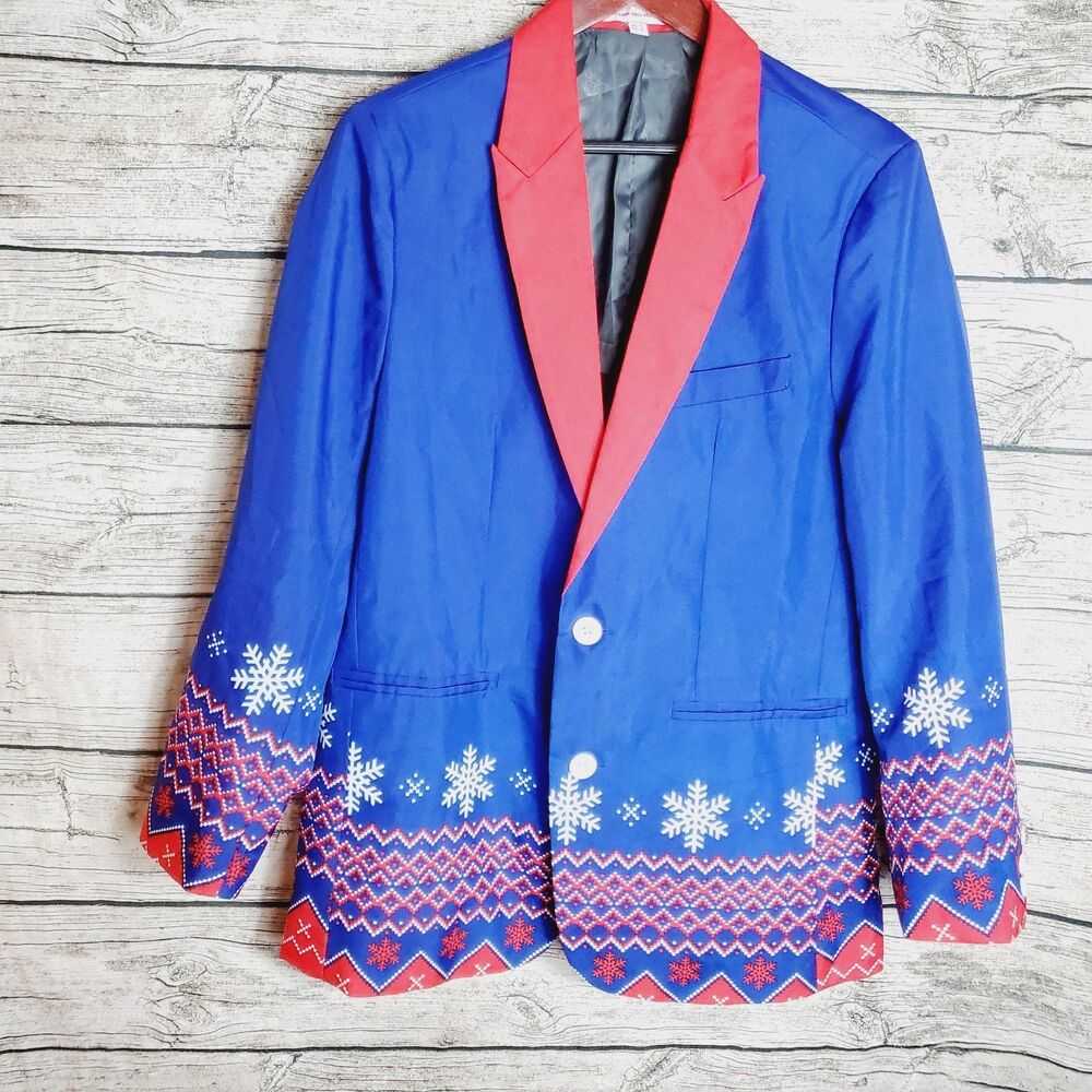 You Look Ugly Today Christmas Jacket Blazer Size Small